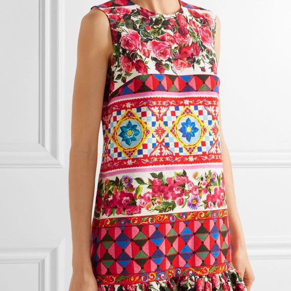 DOLCE & GABBANA MAMBO PRINT DRESS IT SIZE42/US6